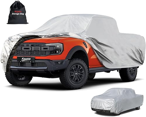 Vista 49 de Kayme - Cubierta impermeable resistente de 6 capas para camioneta, apta para todo clima, protección para exteriores contra lluvia y rayos UV, ajuste