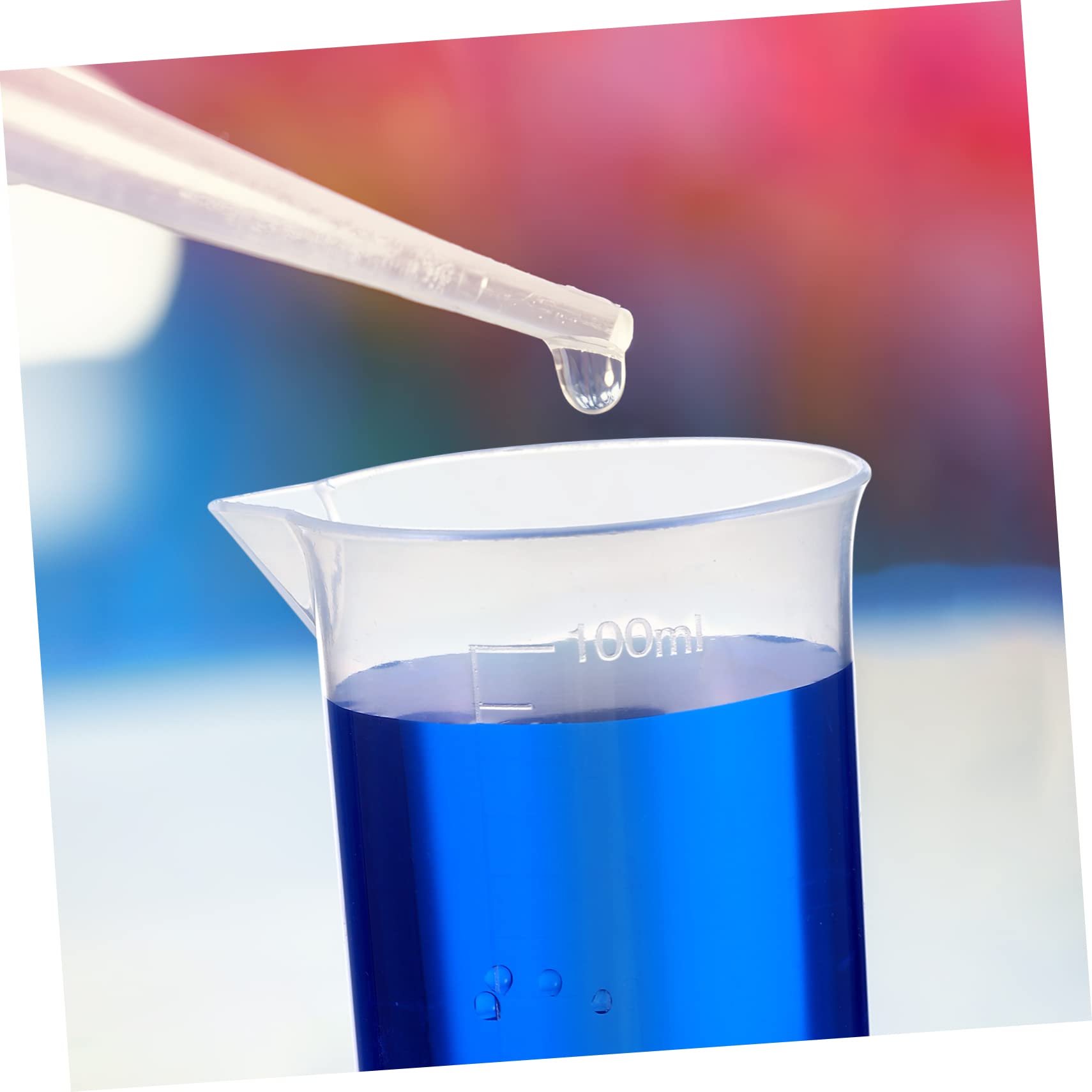 Zerodeko 3 Set Cilindri Graduati Trasparente con Becher Pipette e Spazzole per Provette Misurazione per Laboratorio