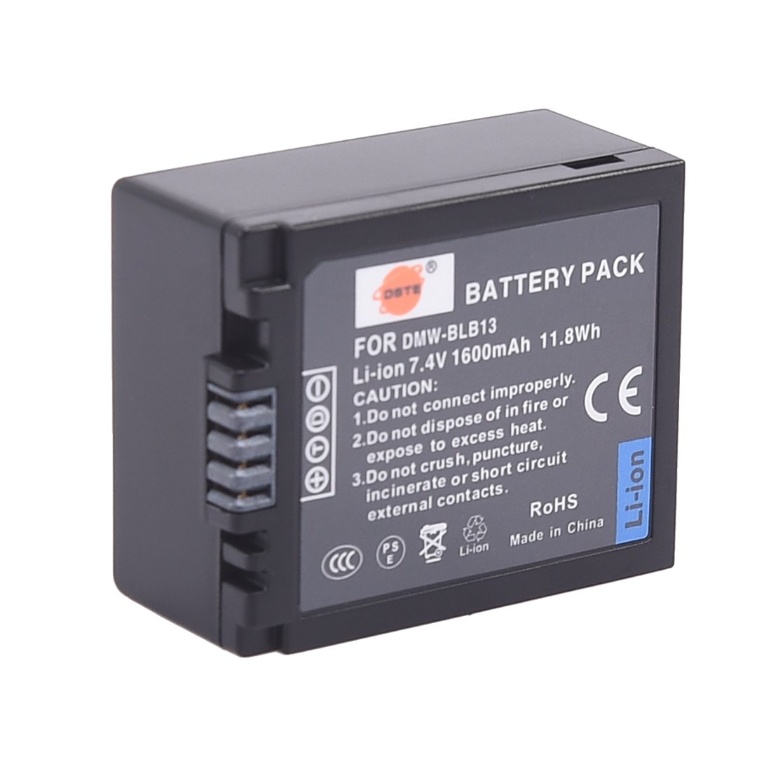 DSTE 2-Pack DMW-BLB13 DMW-BLB13E Batería + LCD Cargador Compatible para Panasonic Lumix DMC-G1 DMC-G2 DMC-G10 DMC-GF1 DMC-GH1