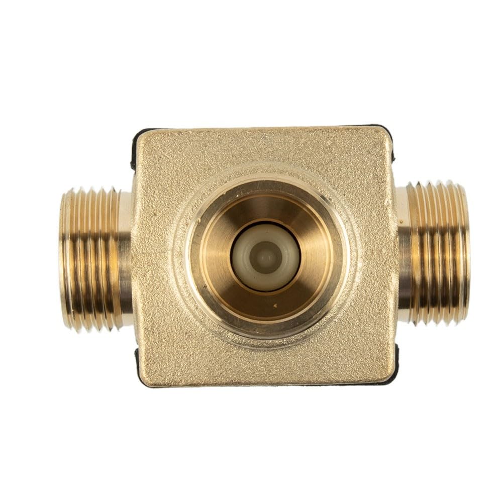 Valvola miscelatrice termostatica a 3 vie, 35-60 °C, DN20, DN25, in ottone, per riscaldamento a pavimento con protezione da scottature