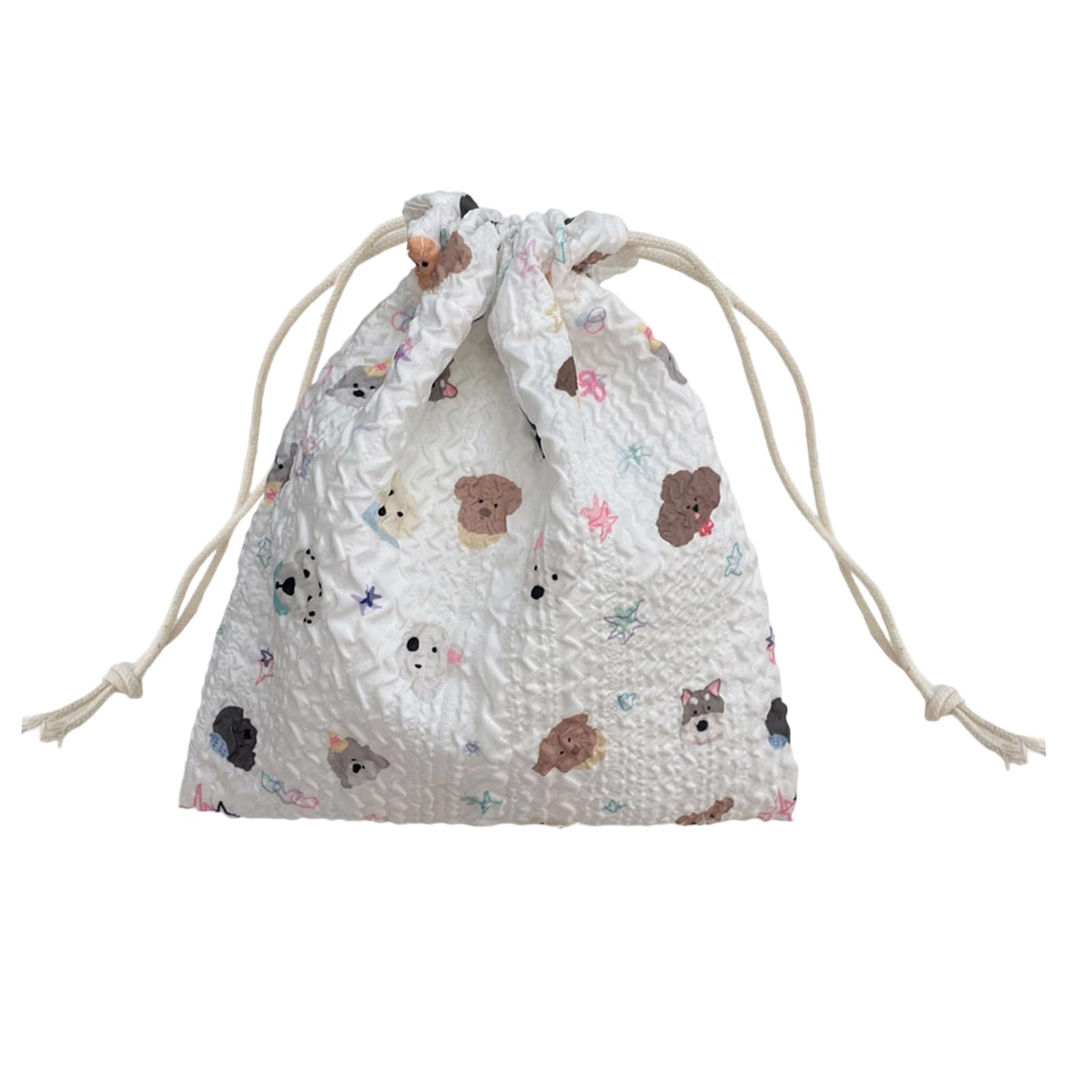 CAZSTYK Cartoon Design Makeup Bag Drawstring Closure Portable Accessory Pouches Multipurpose Cosmetic Carry Bag Toiletry