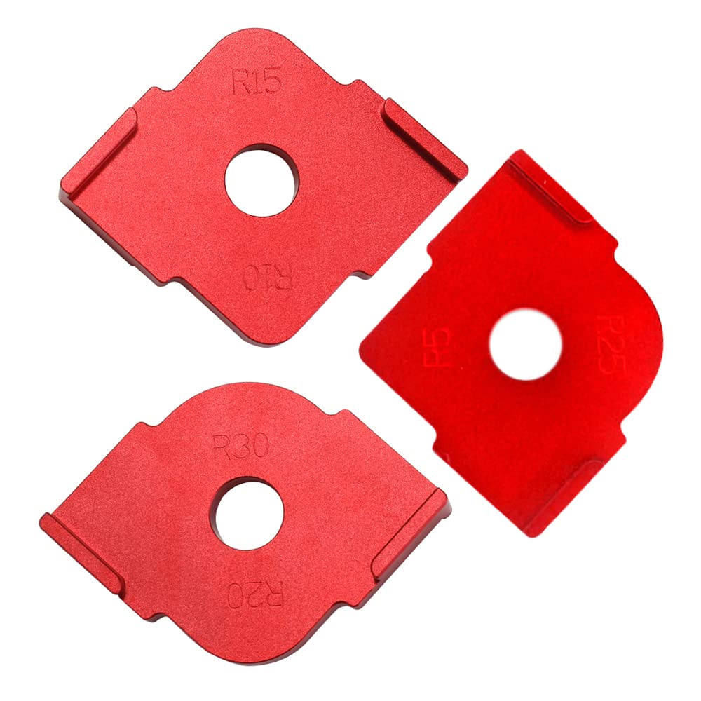 3pcs Half Round Corner Arc Quick Jig Woodworking Tools Rounded Corners R Angle The Circular Arc Woodworking Trimming Machine Half Fillet Quick Positioning Die