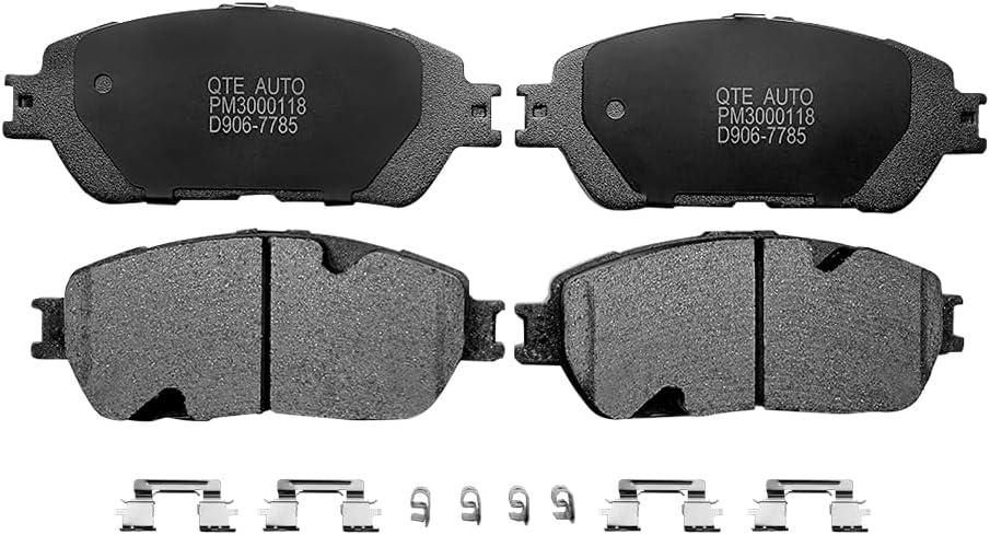 PM Auto Front Brake Pads Compatible With 2005-2015 Toyota Tacoma, Set of 4 Ceramic Brakes Pads