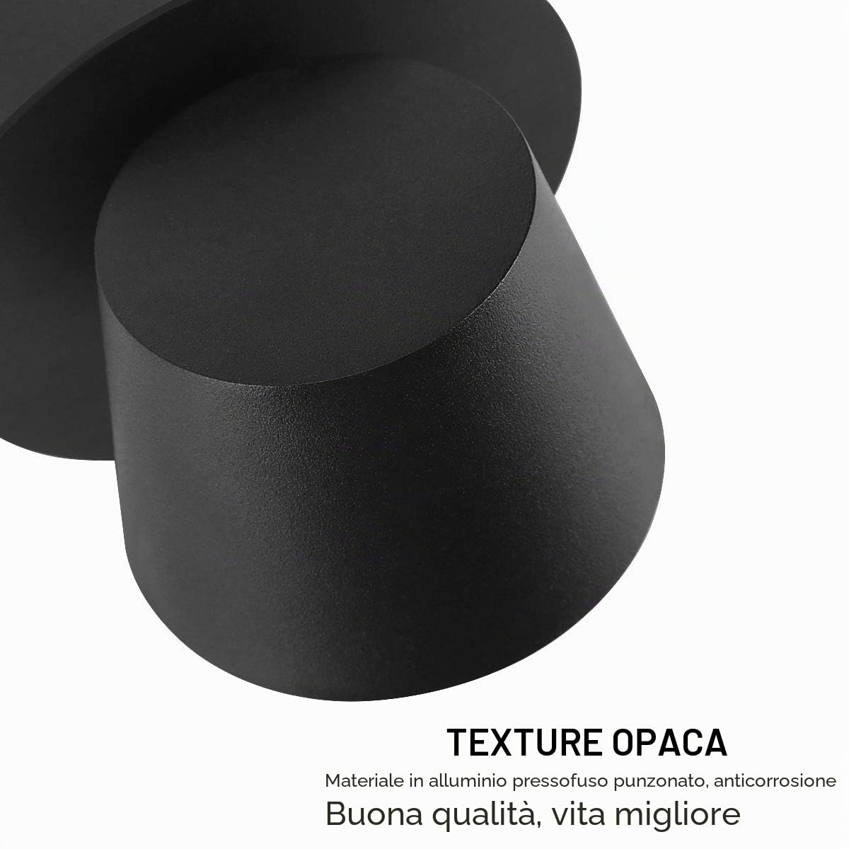 Moderna Applique da Parete LED Lampada da Lettura da Parete | Faretto da Parete LED Lampada da Parete, 350° Orientabile, Stile Nordico, per Camera da Letto Soggiorno Corridoio Scale