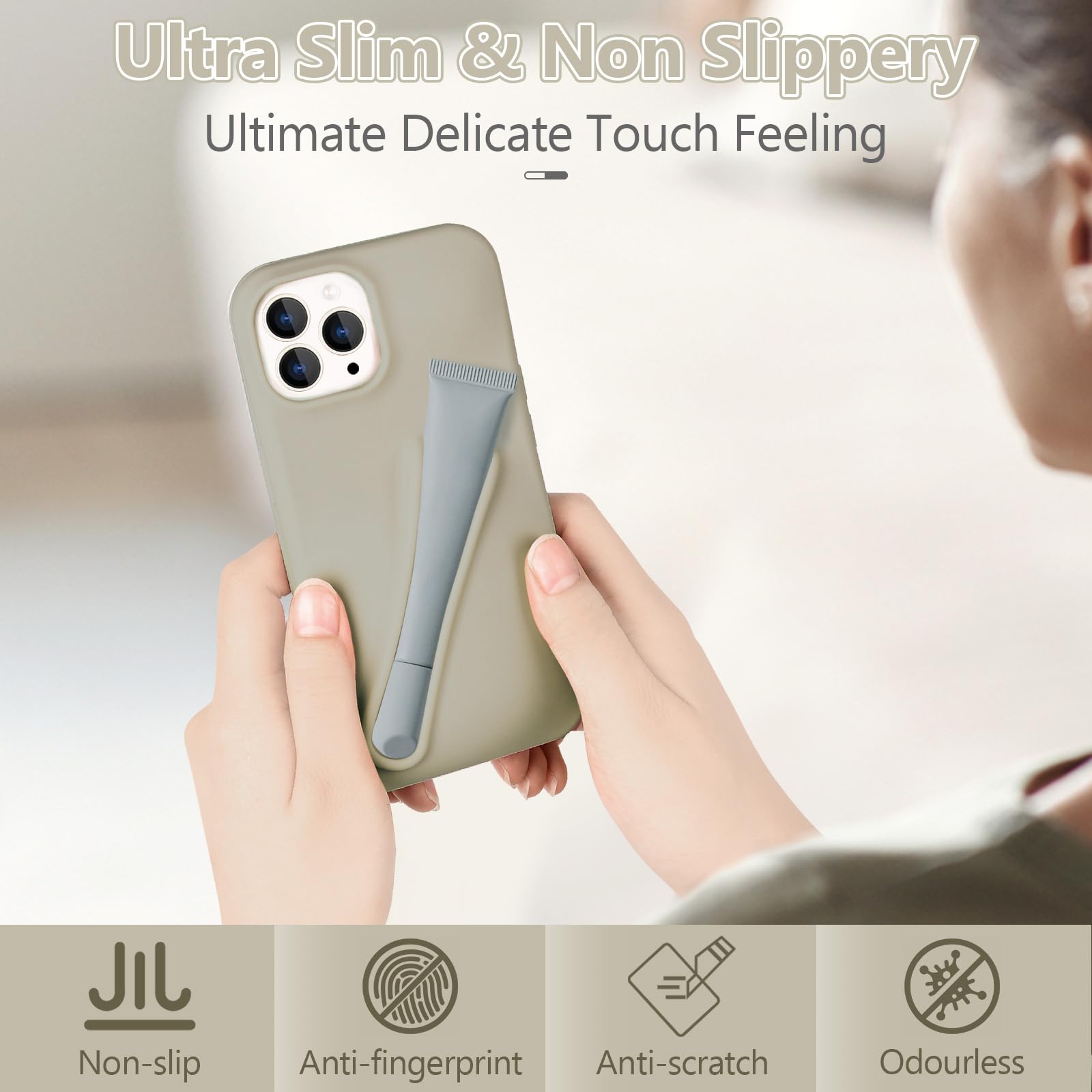 Lipgloss Telefoonhoesje, met lipgloss-standaard, lipgloss-houder