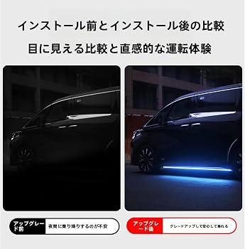 Amazon | 40 系アルファード・ヴェルファイア サイドスカートライト