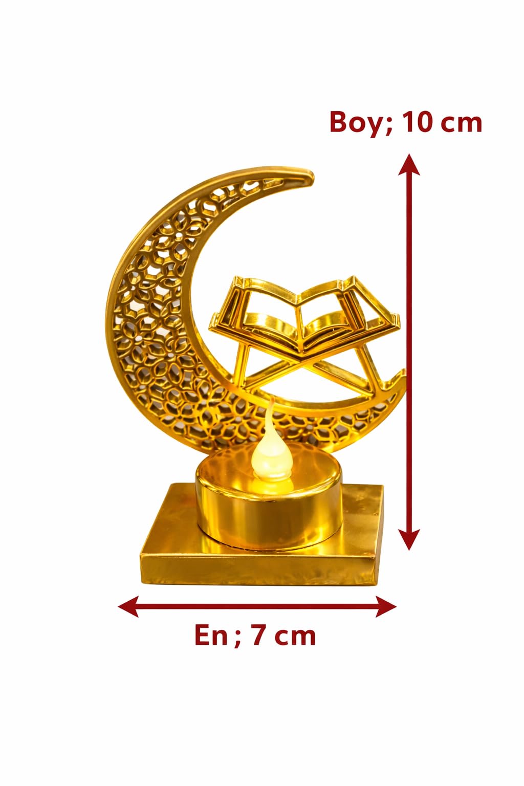 Gold Yeni Pilli led ışık, Askılı Fener Süsü SARI Işıklar Peri Işıkları Aydınlatmalı Şerit Led Ramazan Süsü Led Işık