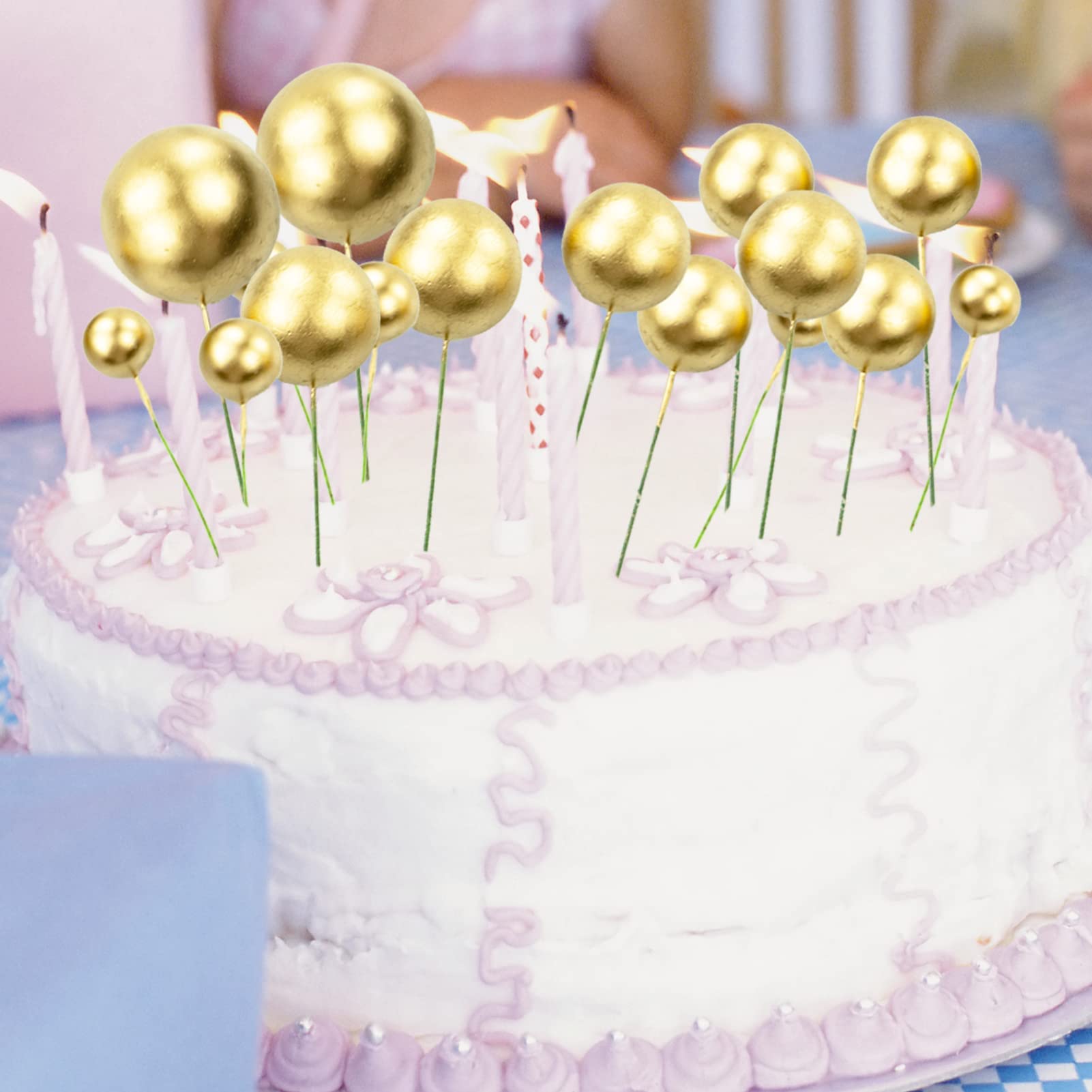 Topper Per Torta A Palloncino In Schiuma - Decorazione Per Torte Compleanno/Matrimonio - Foto 14