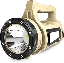 Explosion-proof Ultra Powerful 3000LM LED Flashlight Rechargeable 12000mAh 800m Range, 8 Modes, IPX6 Waterproof, Ideal for Working in Gas Stations, Airports or Camping