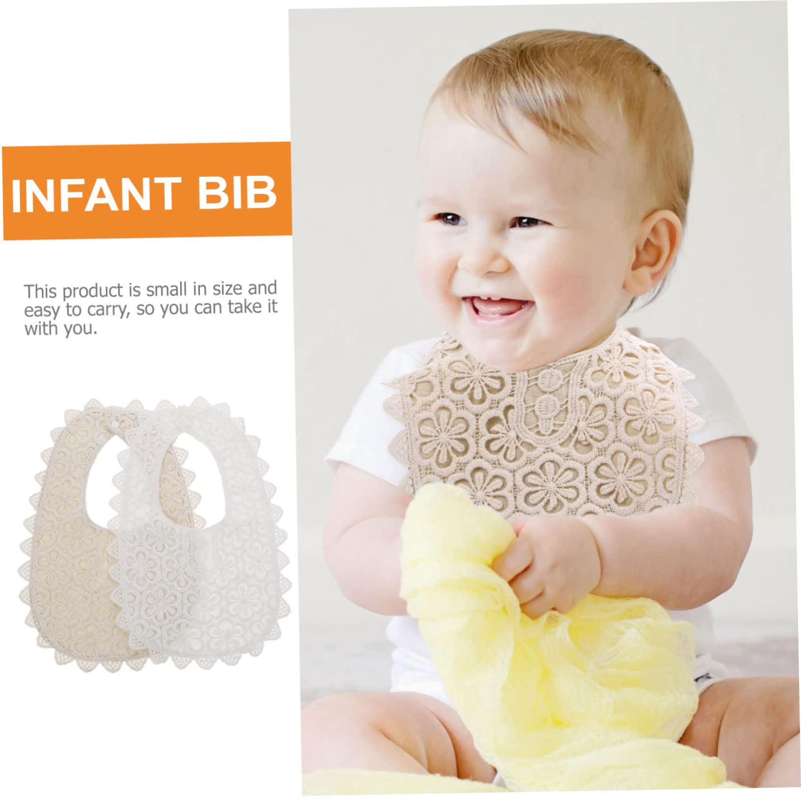 TOYANDONA 6pezzi Bavaglini Cotone Per Pizzo Bavaglini Regolabili Per Pasti e Protezione Da Saliva Design Compatto e Duraturo Per Utilizzo Quotidiano