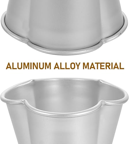 Miniatura 9 de Luxshiny Juego de pasteles de aluminio - 6 moldes antiadherentes para hornear pasteles, magdalenas y pudines - y