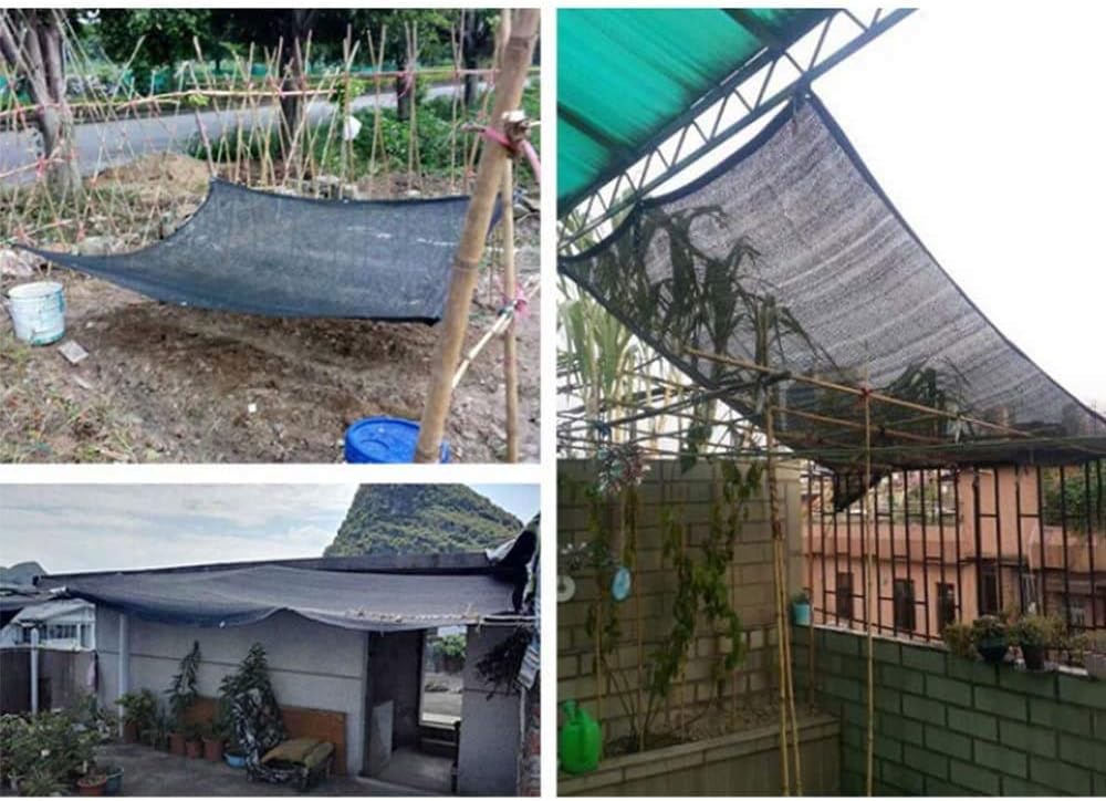 Shade Cloth Sunblock Shade Mesh Black Shading Net, Greenhouse Plant Carport Shading Cloth with 85% Shading Degree LSDRALOBBEB 211