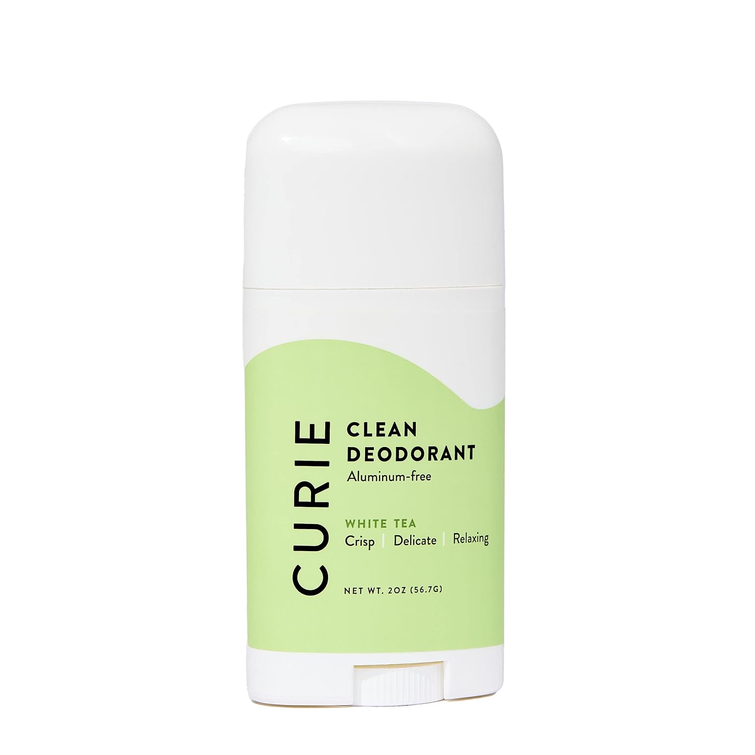 Curie All-Natural Deodorant Stick for Men and Women | Aluminum-Free, Paraben-Free, Cruelty-Free | White Tea 1 Pack