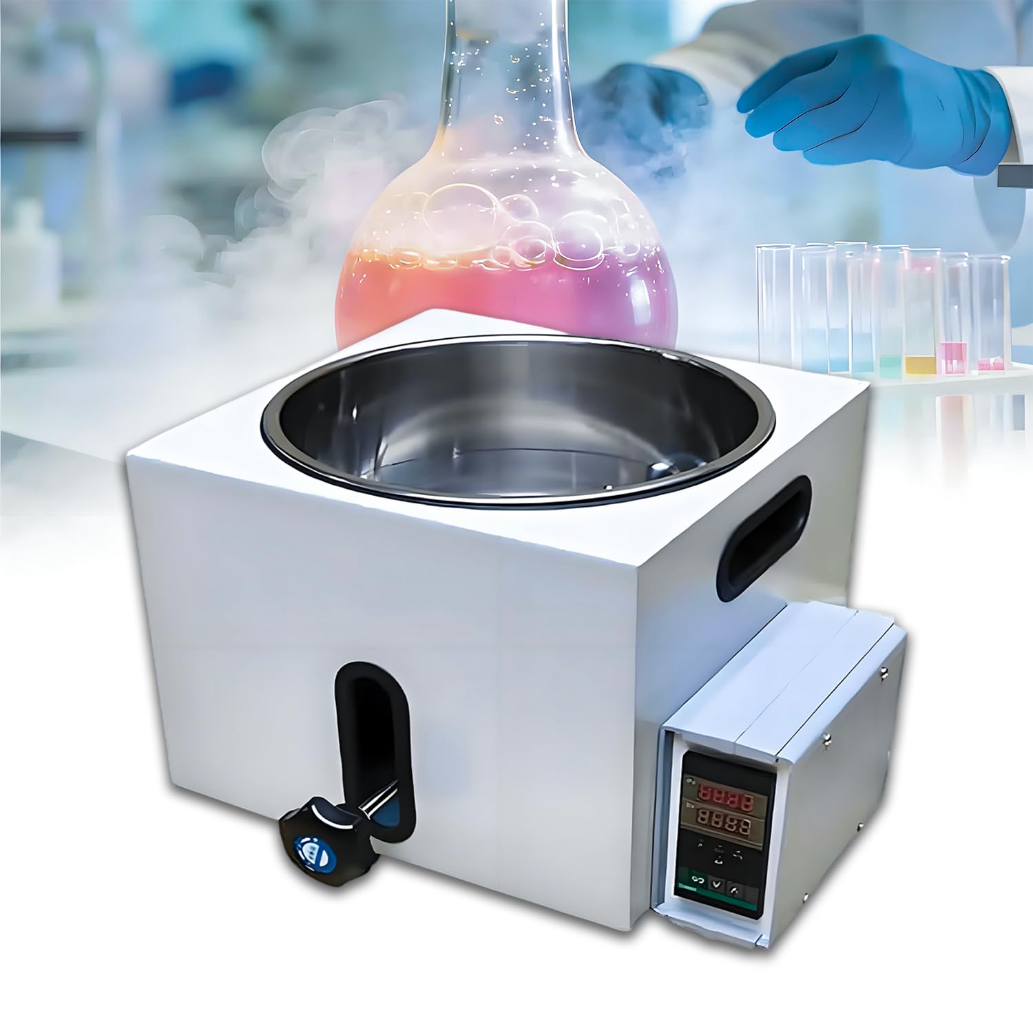 Réservoir intérieur en acier inoxydable pour cette baignoire chauffante