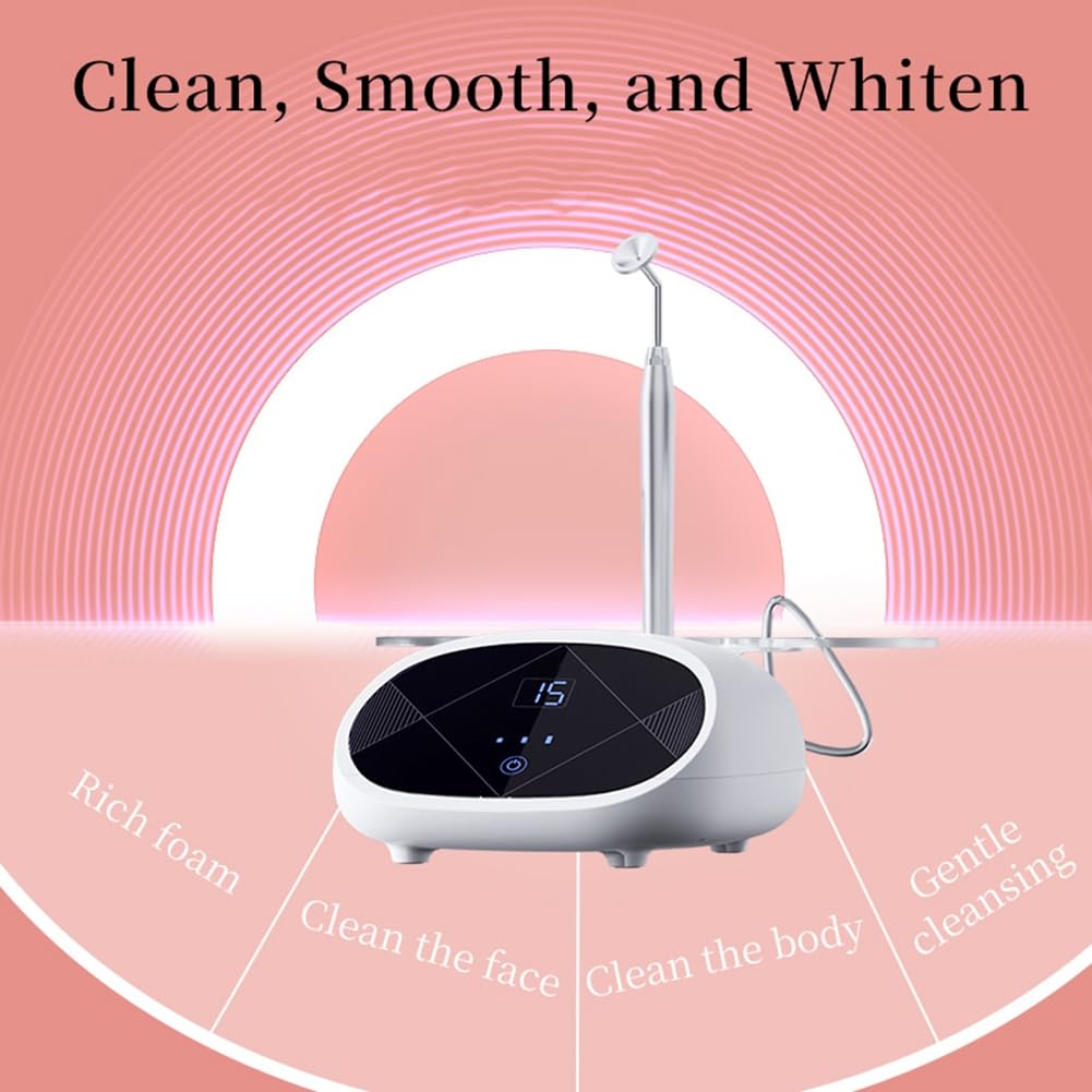 Nueva Máquina de Belleza Profesional con, Ajuste de Velocidad en 3 Niveles, Máquina de Belleza con Espuma Densa, Máquina de Belleza para una Piel Más Brillante, Enchufe de la UE.