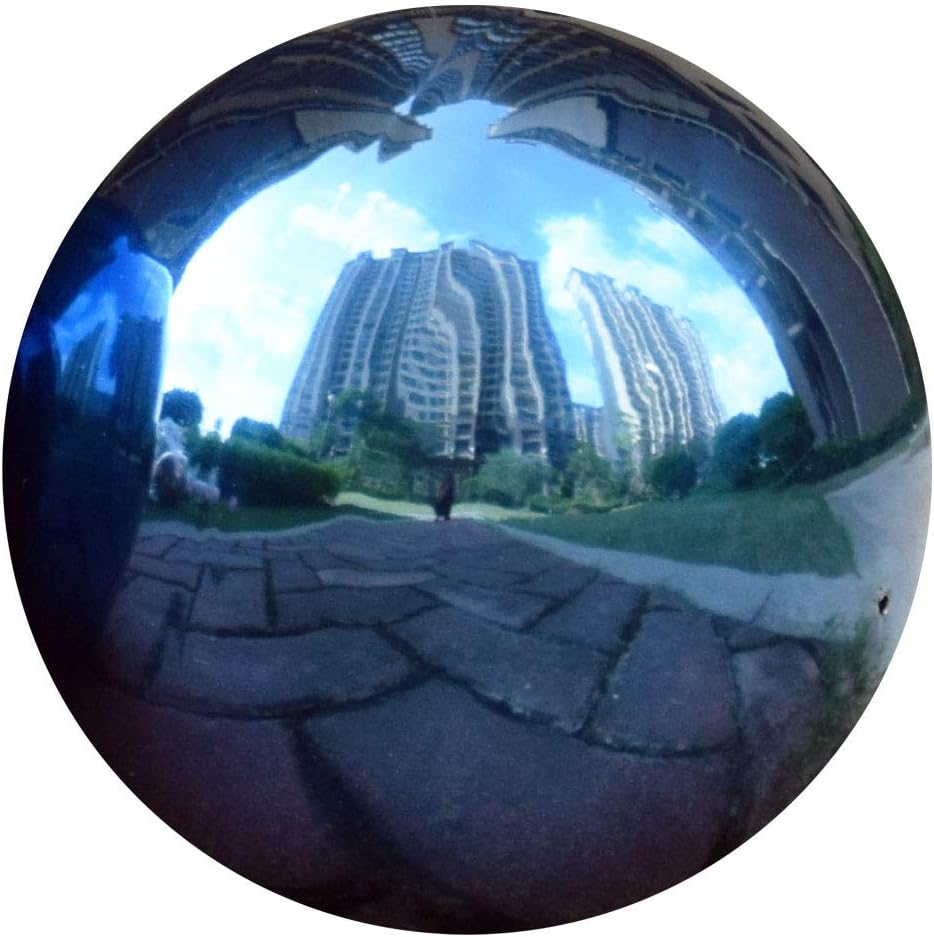 12 inches Gazing Ball,Blue Stainless Steel Garden Sphere,Seamless Polished Reflective Smooth Mirror Garden Globe,Colorful Addition for Photography Garden Home Decorate