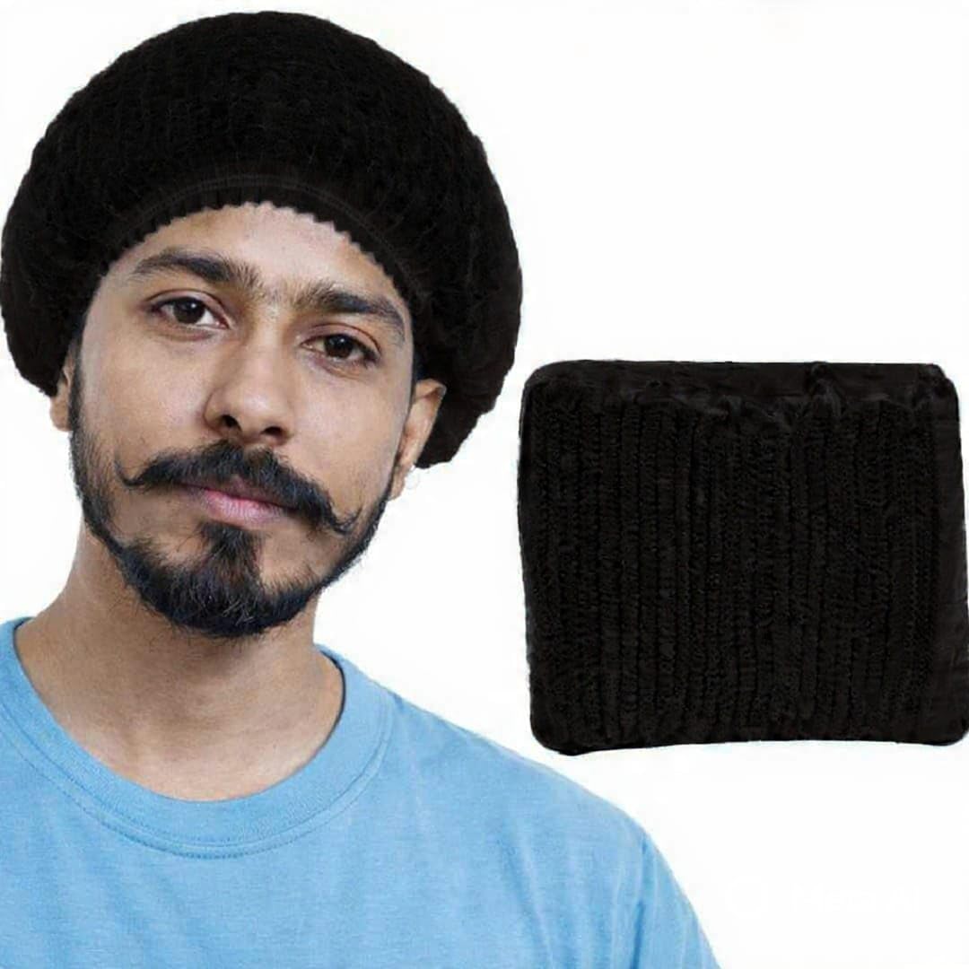 KAUSTA Disposable Bouffant caps/Surgical Caps/Cooking Caps/Surgical Head Caps/Non Woven Head Caps, Pack Of 100pcs (18 inch) Medical Use Disposable Bouffant Caps Stretchable Hair Cover/ Hair Net (Black)-image-36