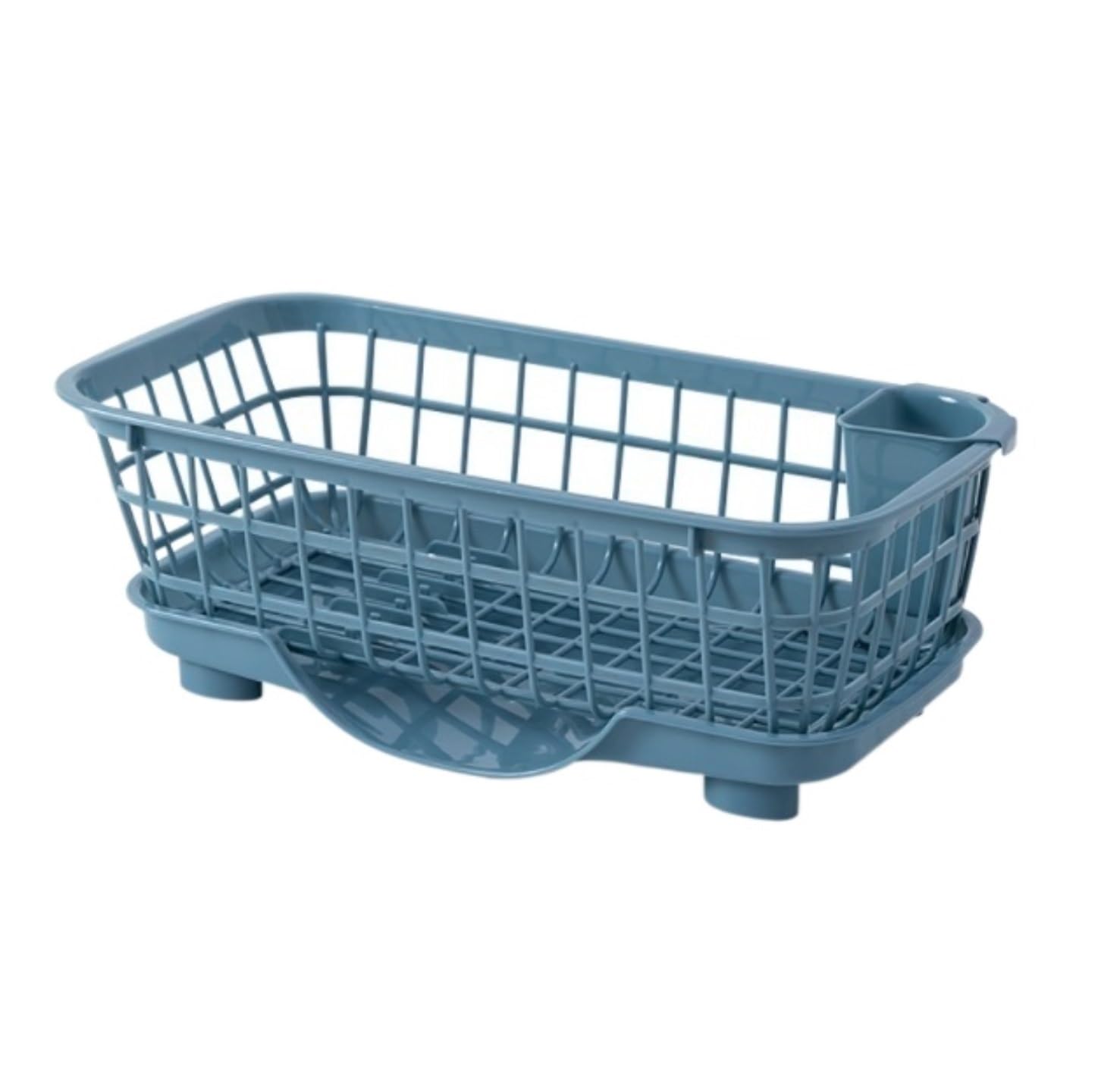 Scola Piatti Scolapiatti da Cucina Portabicchieri Cestino Organizzatore Vassoio Asciugastoviglie(Blue)