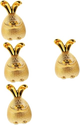 Figura de conejo de año nuevo chino 2023, 4 piezas, alcancía de conejo, estatua de festival de primavera, tarro de ahorro de dinero, alcancías para