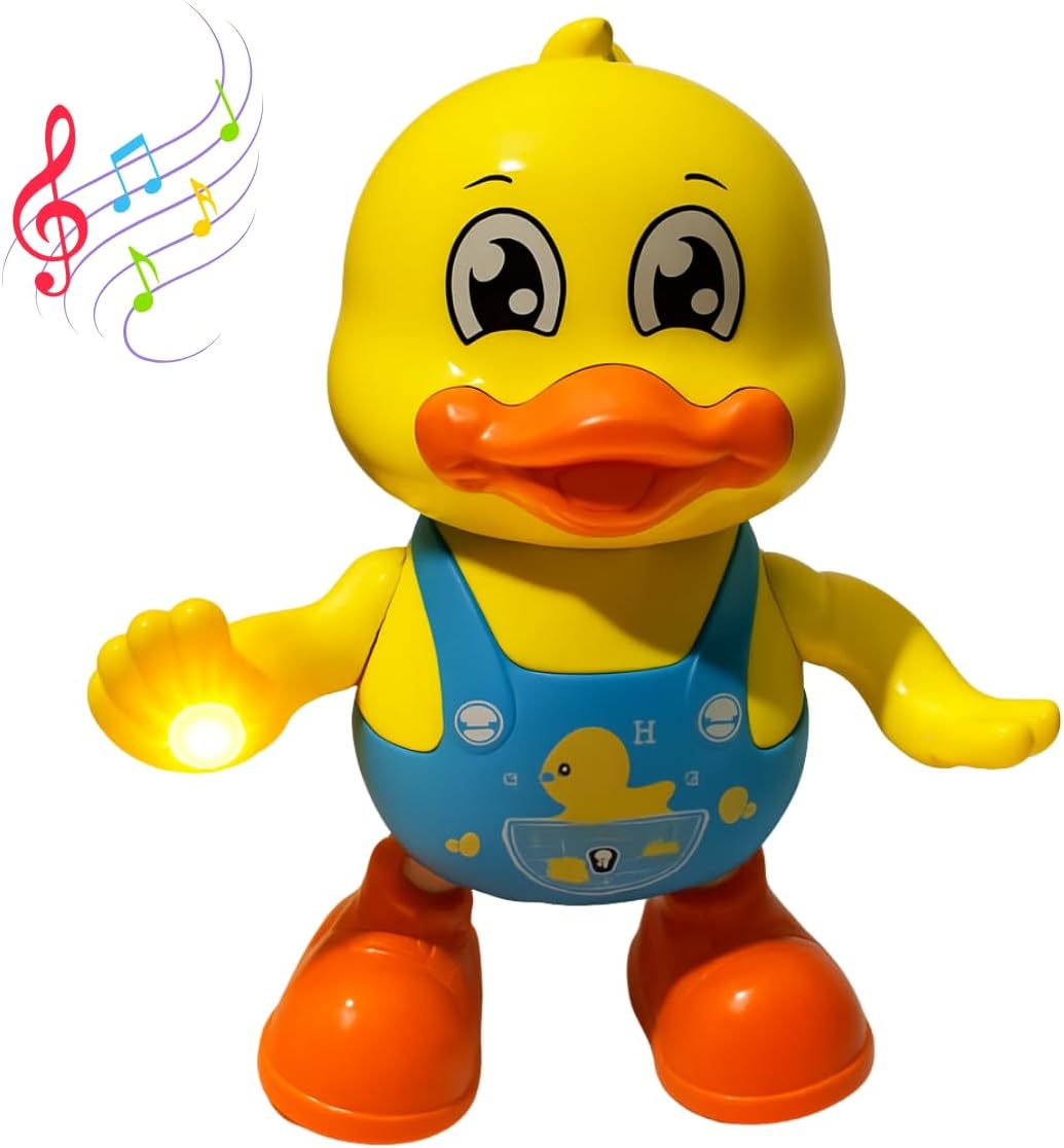 Pato Dançarino Musical Interativo para Bebês – Brinquedo com Luzes, Sons e Movimento – Estimula Coordenação Motora e Criatividade