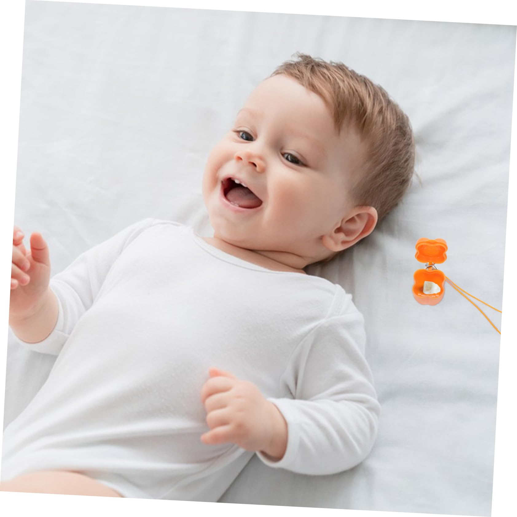 UPKOCH 60piezas Caja De Almacenamiento De Dientes Para Bebés Estuche De Plástico Diseño De Recuerdos De Crecimiento Infantil