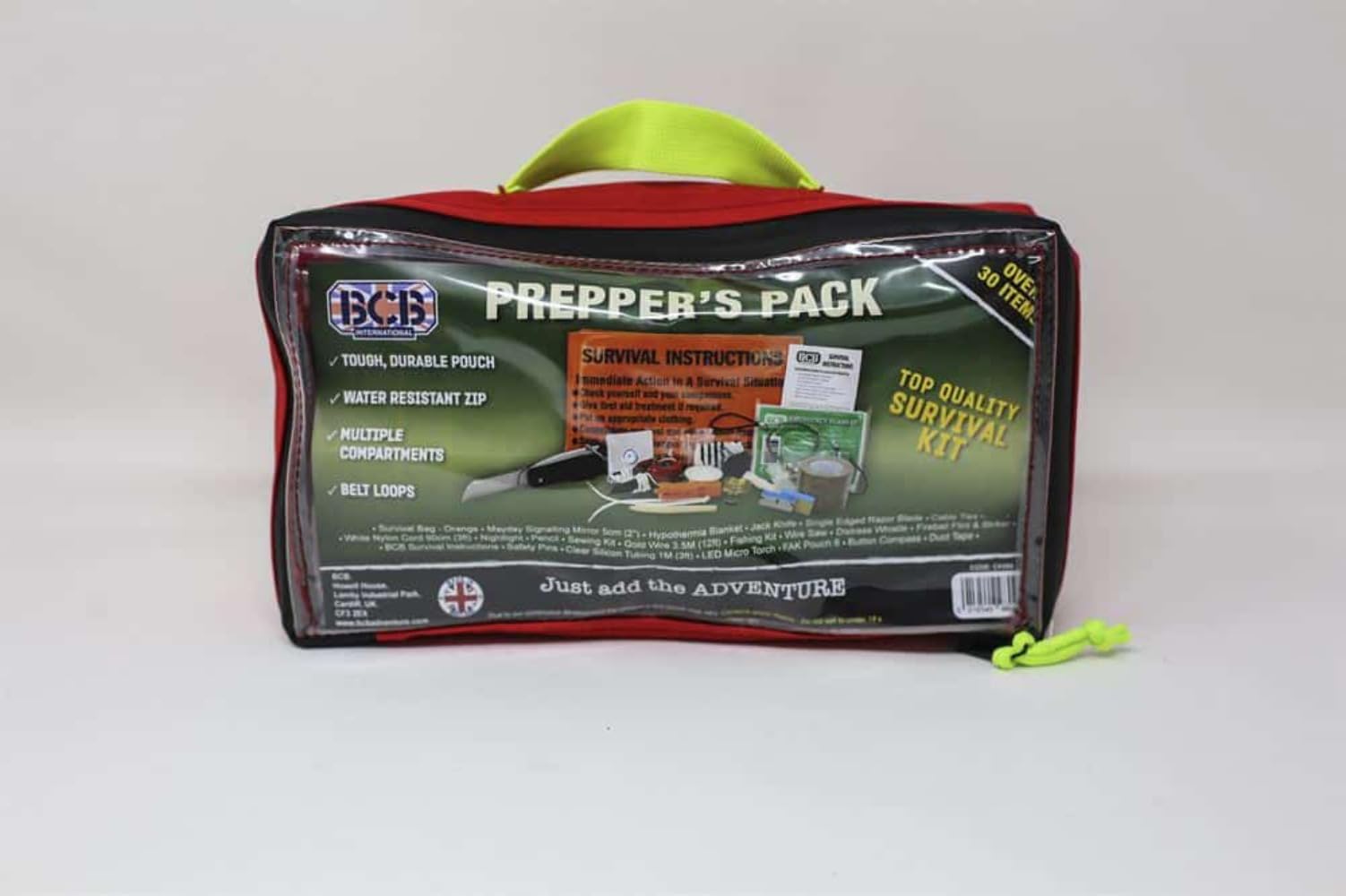 BCB International - Kit de Survie Prepper's Pack - BCB International - Rouge