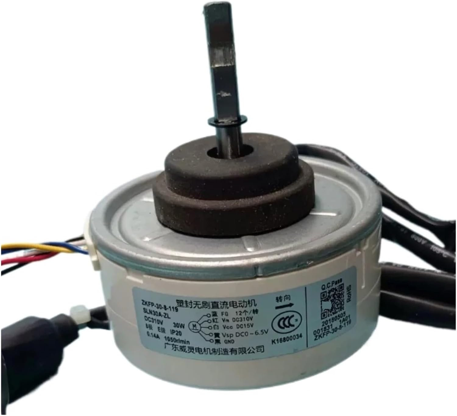 Air Conditioner Indoor Unit Fan Motor ZKFP-30-8-199 SLN30A-ZL DC310 30W 1050r/min 1.5M Line Conditioning Parts