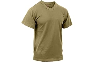 Rothco Men's Coyote Brown T-Shirt: A Durable Wardrobe Staple for Outdoor Enthusiasts
