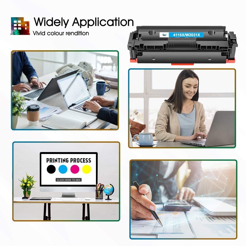 Cool Toner Compatible Toner Cartridge Replacement for HP 05A CE505A 05X(Black Cyan Magenta Yellow,4-Pack) CE505X