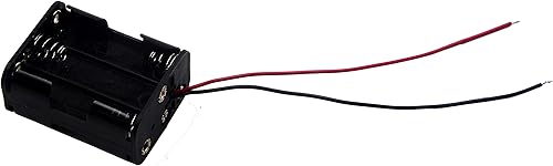 Miniatura 4 de Paquete de 3 6 pilas AA, soporte de batería AA de 9 V con cables