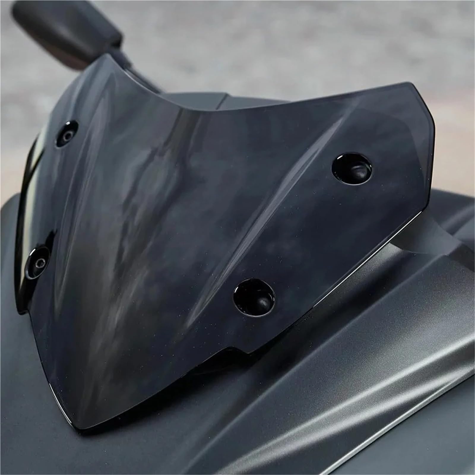 Parabrisas Cúpula Windshield para Tricity 300 2020-2025 Motocicleta Deportes Parabrisas Delantero Deflectores De Viento Visera(Black)