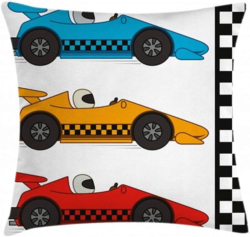 Miniatura 5 de Lunarable Funda de cojín deportiva con temática realista de césped verde, campo de fútbol, campo de competición de pasatiempos deportivos, funda de