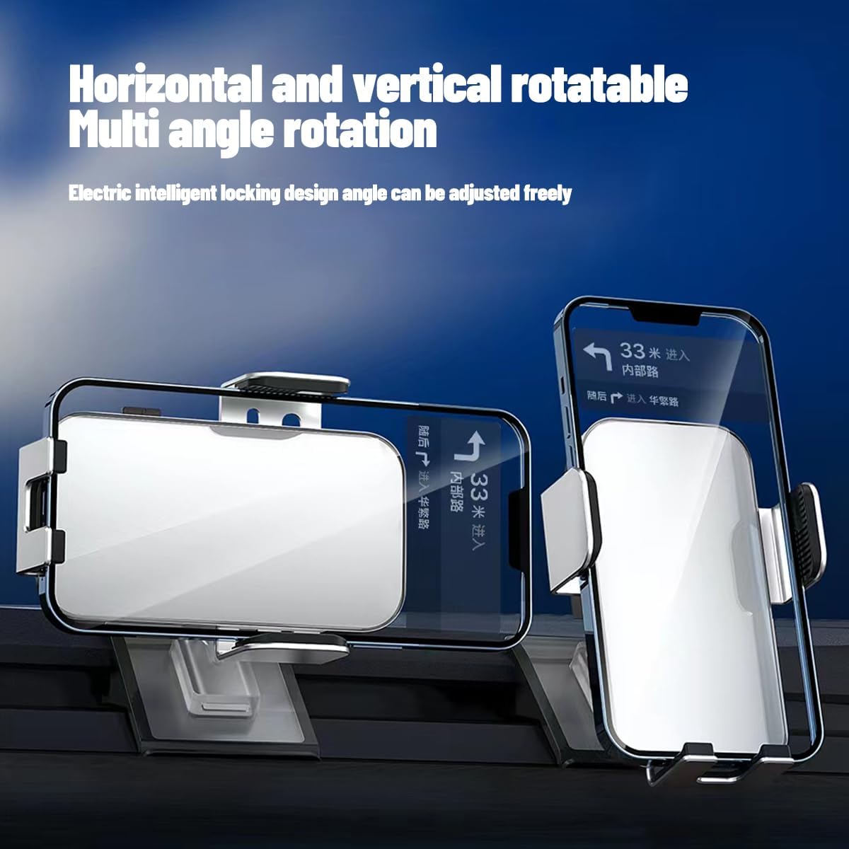 Compatible with 2024 2025 Tesla Model 3 / Highland Phone Mount Holder Auto Clamping Car Phone Mount Air Vent Interior Accessories Fits iPhone Samsung Pixel All Phone (White)