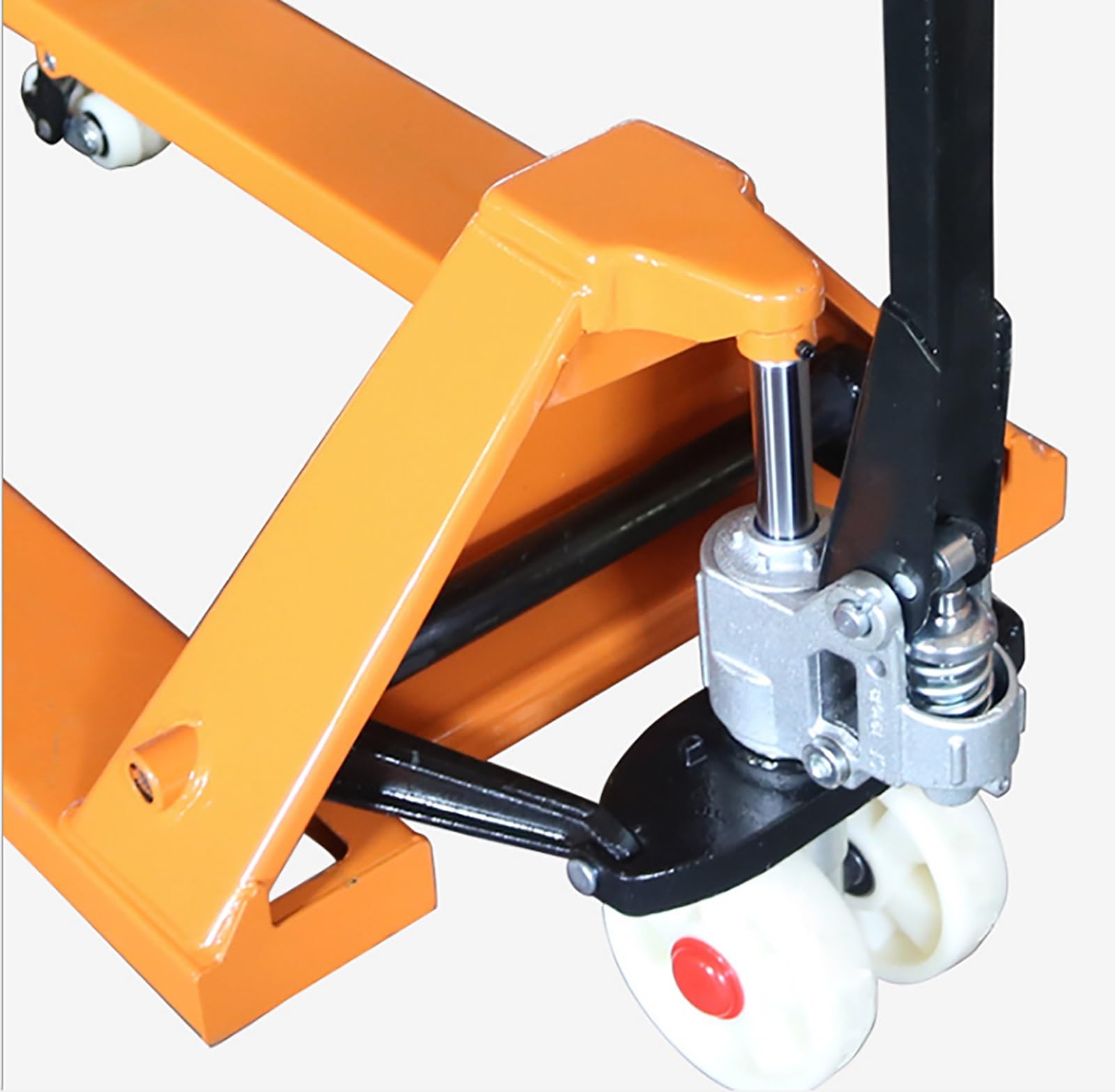 Transpallet manuale JIEYUGH, transpallet mobile, movimentazione idraulica manuale, piccolo transpallet manuale a spinta con forche regolabili, trasportatore per carico magazzino/camion(Nylon,3T/550mm)
