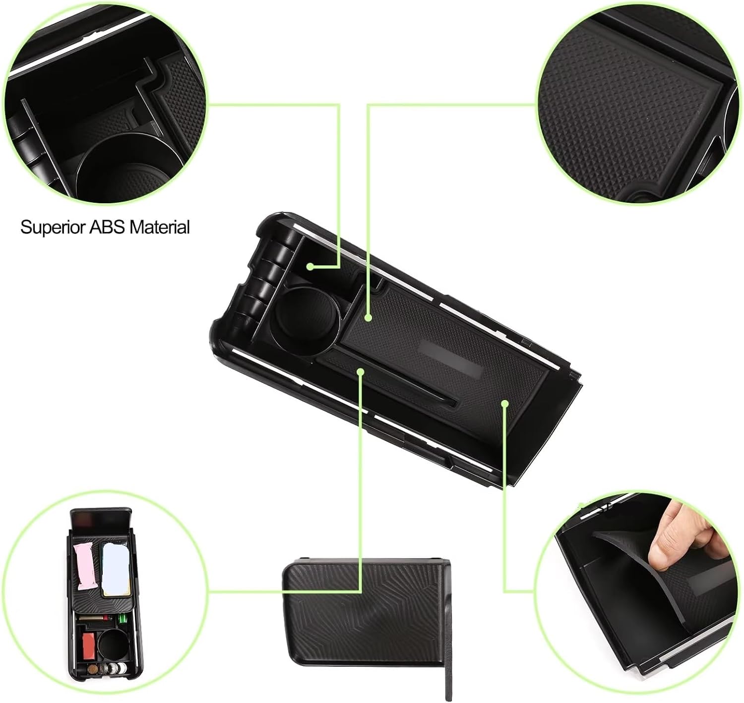Glove Box Storage for CR-V 2017-2021 Car Console Organizer Auto Center Console Handrail Privacy Organizer Central Control Armrest Box Glove