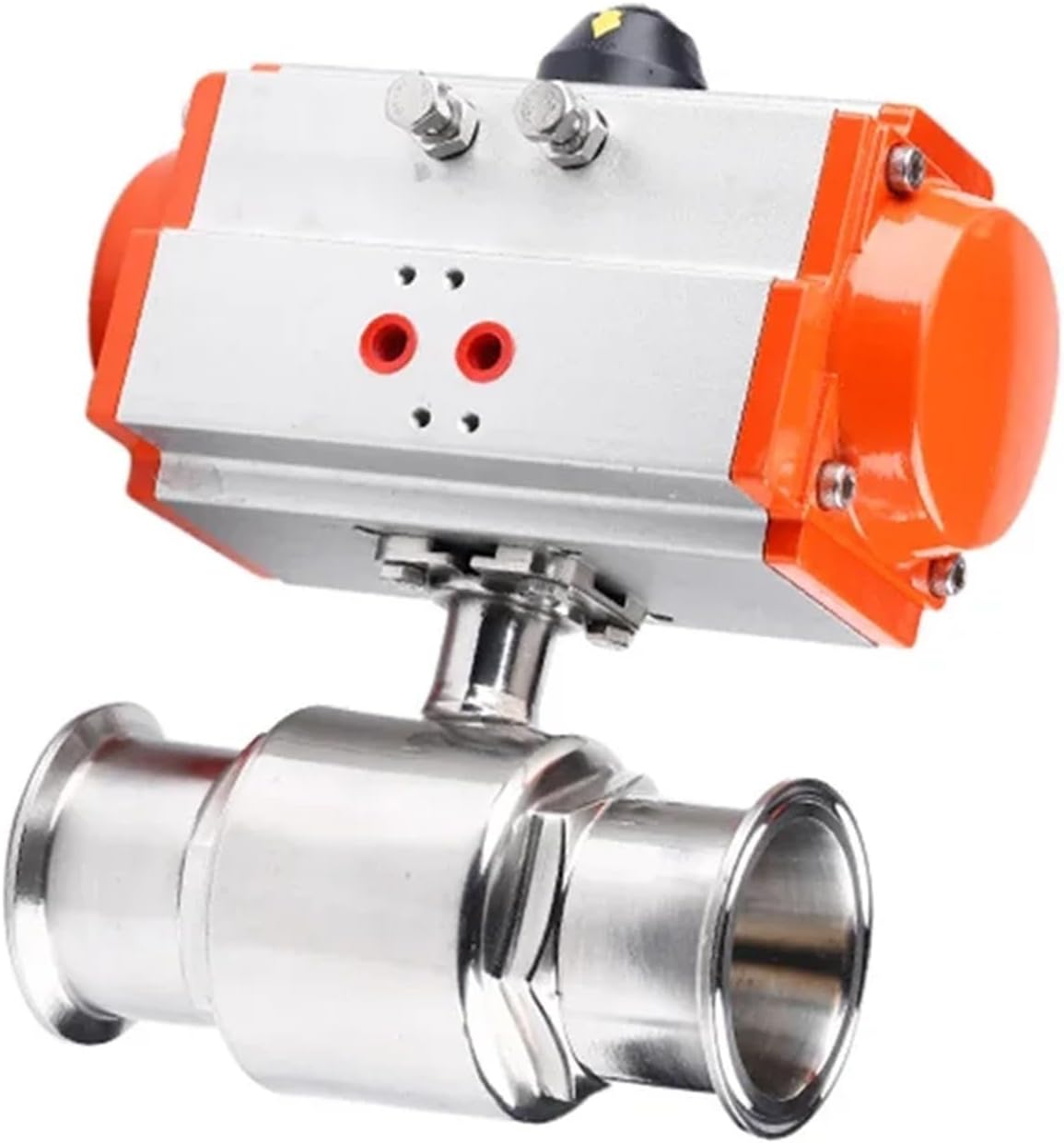 19-108mm Pipe 1.5" 2" -4" Tri Clamp 304 316L Stainless Steel Sanitary Ball Valve With Pneumatic actuator Homebrew(45 AT63,304_TRI CLAMP)