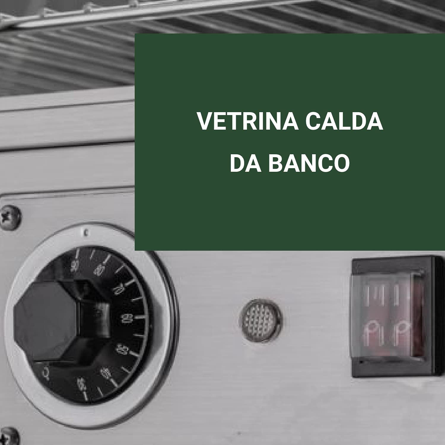 Ristoattrezzature Vetrina Calda - da Banco - Vetro Dritto - 4 Lati in Vetro - +30 / +90 °C - 120 Litri - 67,8x56,8x67h cm