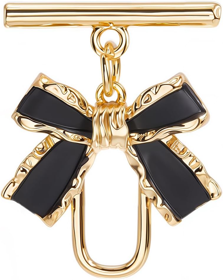 Beebeecraft 1 Box 10Pcs Toggle Jewelry Clasps 18K Gold Plated Brass Bowknot Necklace Toggle Clasp T-Bar Closure Connector for Jewelry Making
