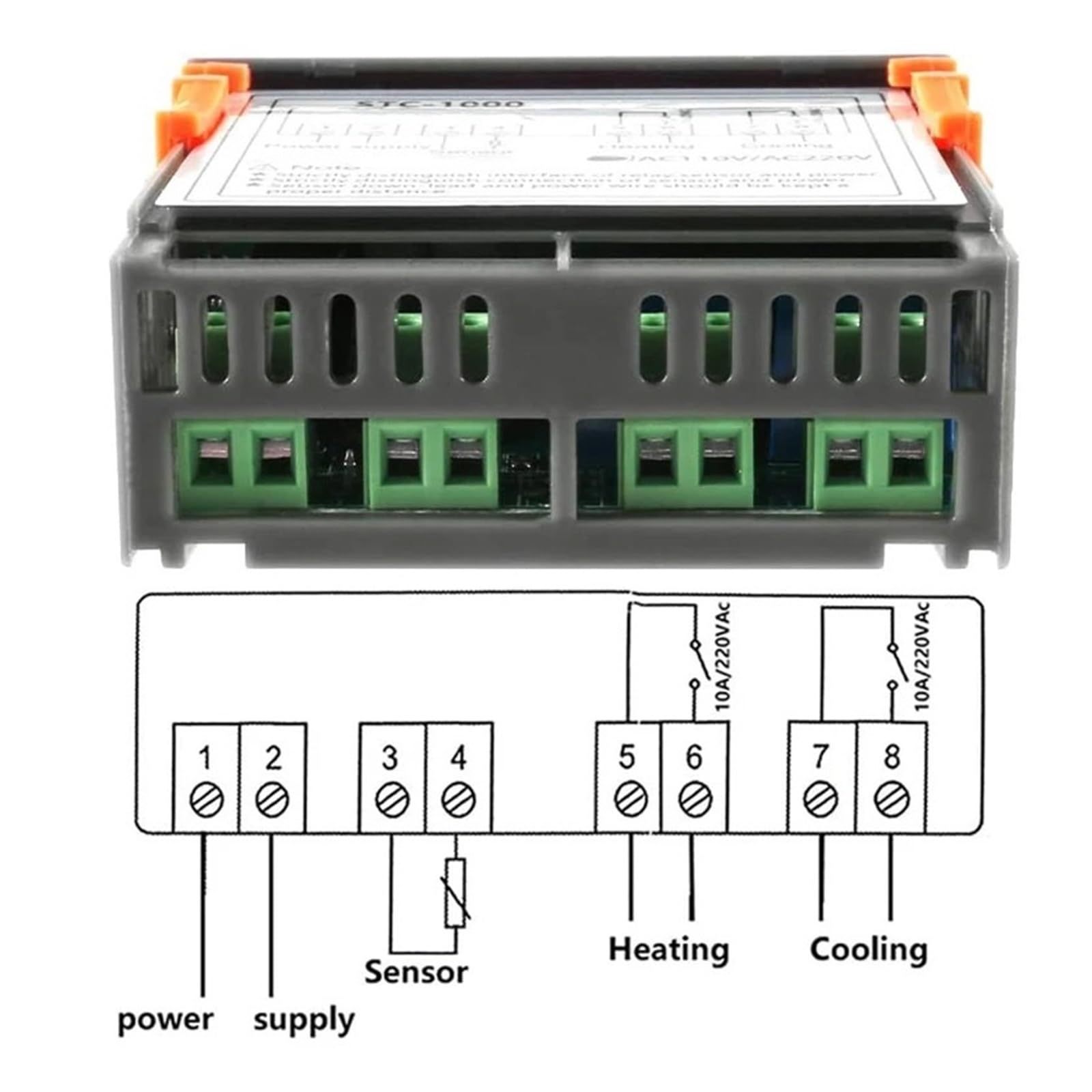 Smart STC-1000 Regolatore di temperatura LED Termostato digitale Termoregolatore Incubatore Relè Riscaldamento e raffreddamento 12 V 220 V