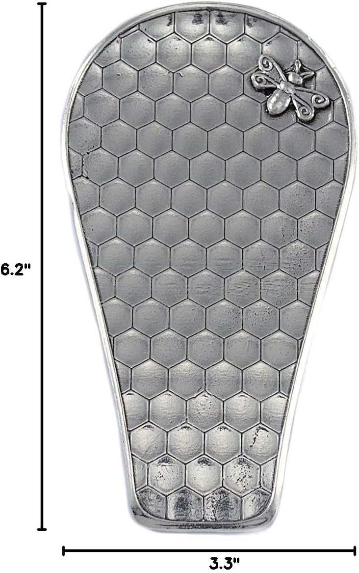 Crosby & Taylor Honeybee American-Made Pewter Spoon Rest
