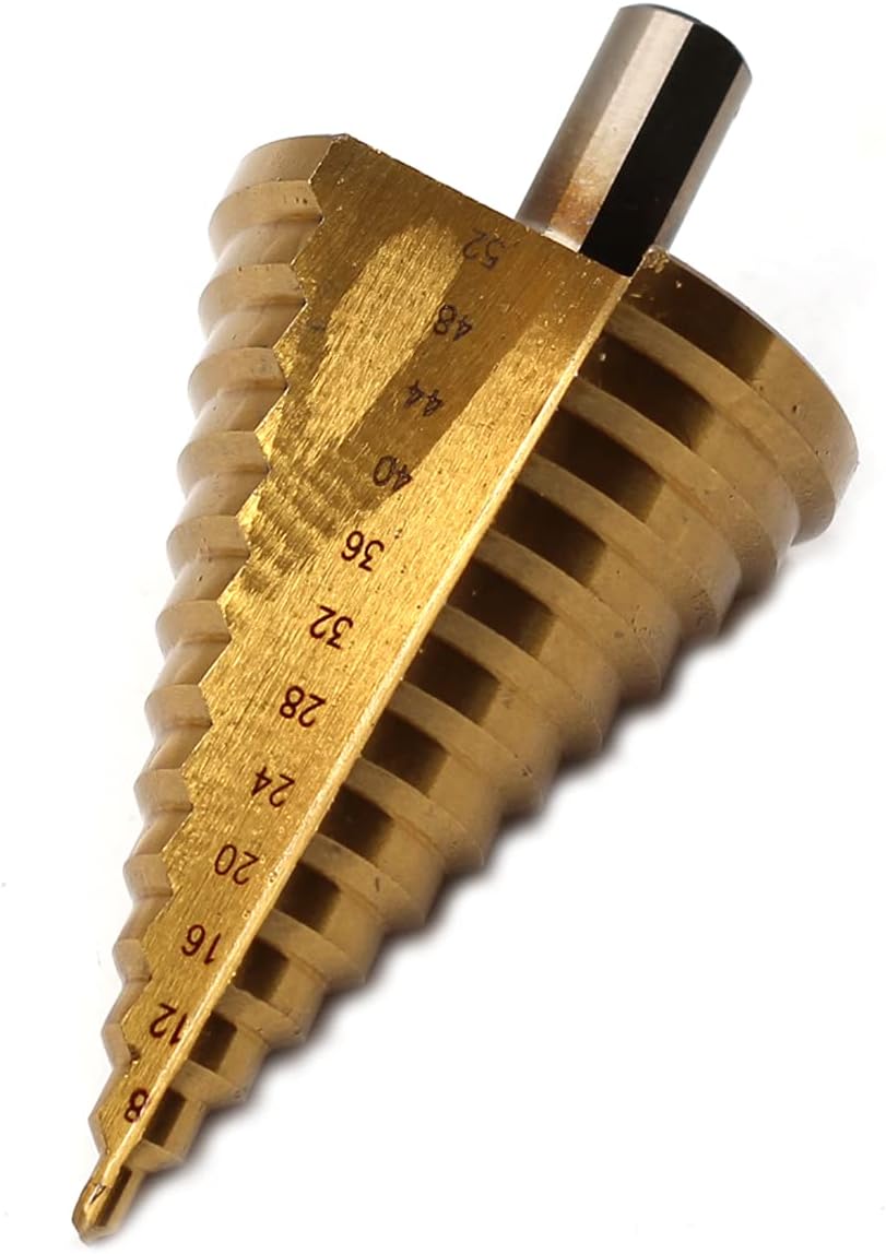 Driak 4-52mm Metric HSS Titanium Surface Step Drill Bit Set for Wood Metal Hard Materials Hole Drilling Tool