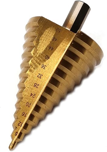 Miniatura 2 de Driak 0.157-2.047 in Metric HSS Titanium Surface Step Drill Bit Set para Madera Metal Materiales Duros Agujero Herramienta de Perforación