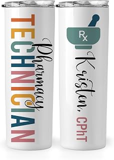 Personalized Pharmacist Gift, Doctor of Pharmacy Gift, Pharmacy Tech Gifts, Pharmacy Technician Gifts, RPh Gift, RX Gifts, RX Tumbler 20oz Stainless Steel Cup
