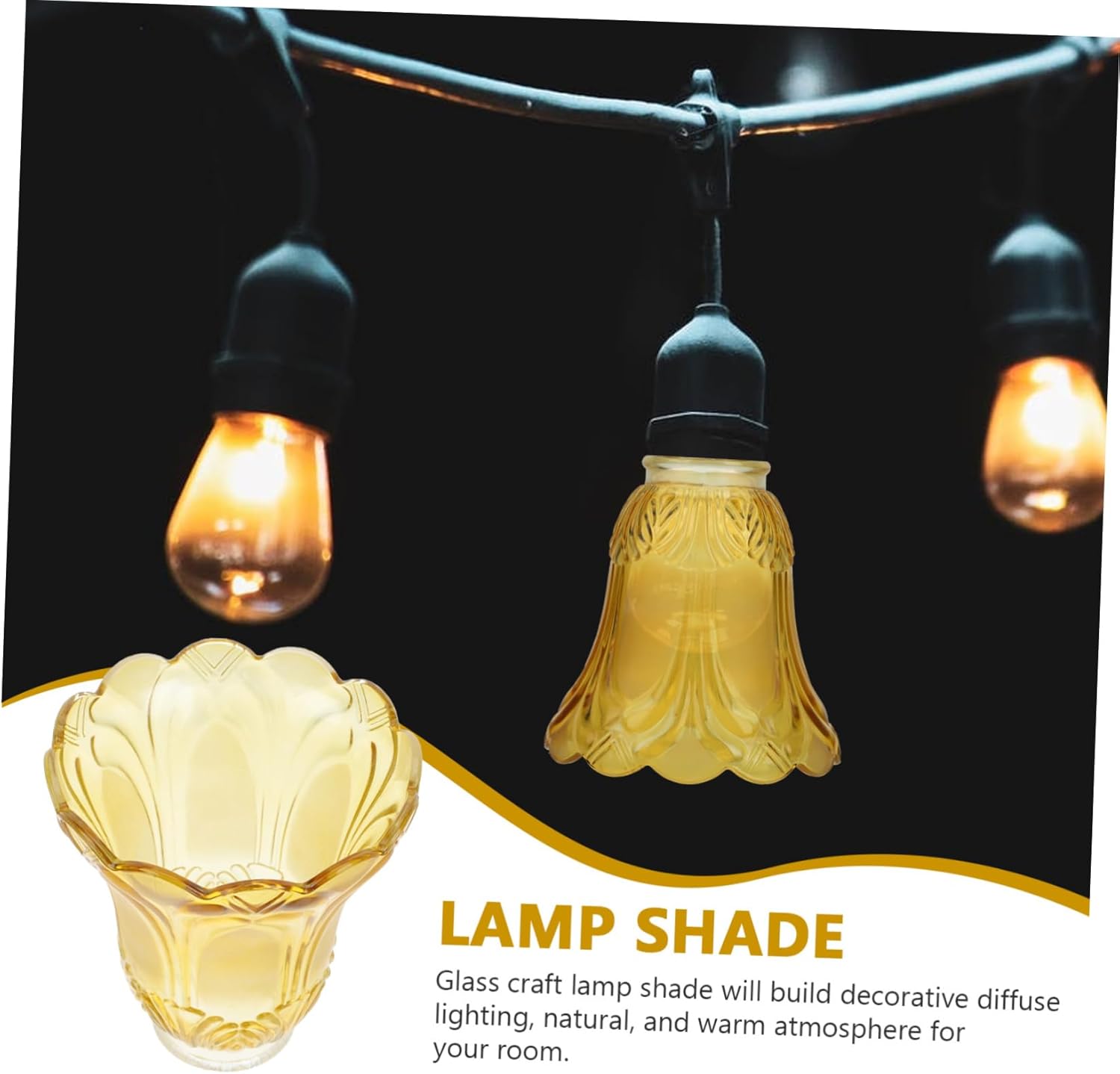 Lampshade Decorative Ceiling Light Cover for Stylish Home Decor Easy to Install Premium Glass Elegant Design for Ceiling Fixtures