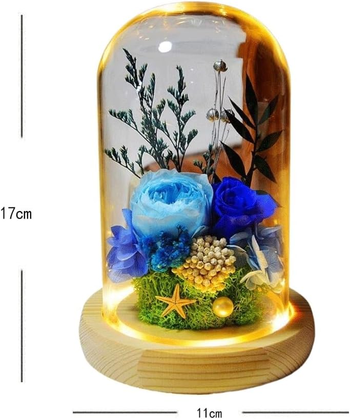 Immortal Flowers to give to Girlfriend to Keep Dried , Real , QIXI Gifts, Bouquet Lights, Ornaments