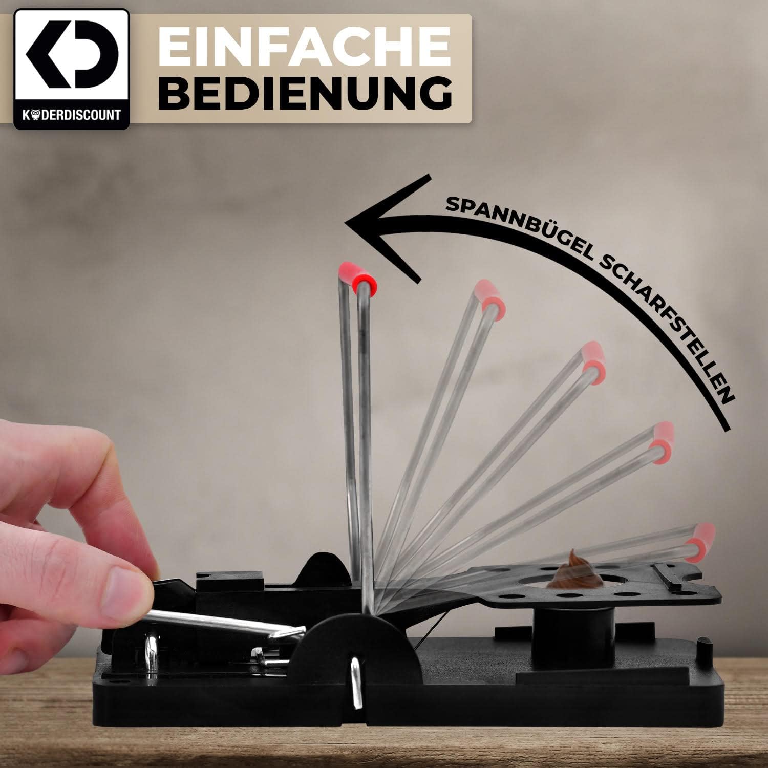Köder-Discount: 3 x rat snap trap - Reusable - Effetively Kill Rats - Easy to use