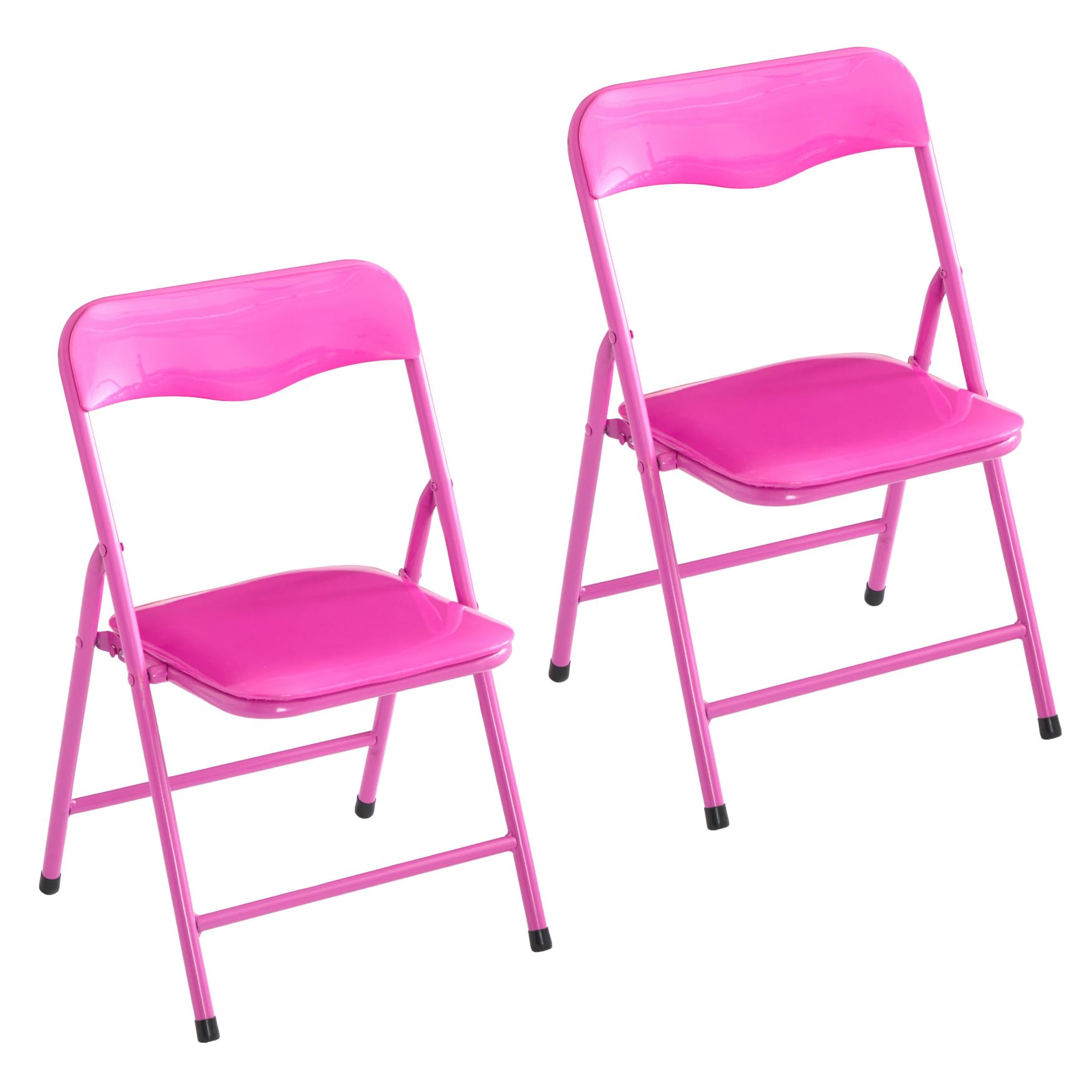 Heritage Kids Padded Folding Chair for Kids, Set of 2, Pink, Ages 3+