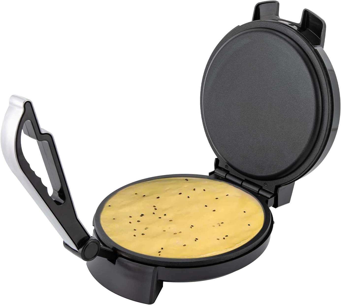 Electric Roti Maker Machine - 1200W Electric Chapati Maker- Automatic Chapati Maker for Flat Bread, Naan, Tortilla, and Fulka - Easy-to-Use Roti Press Machine - for Homemade Corn Tortillas
