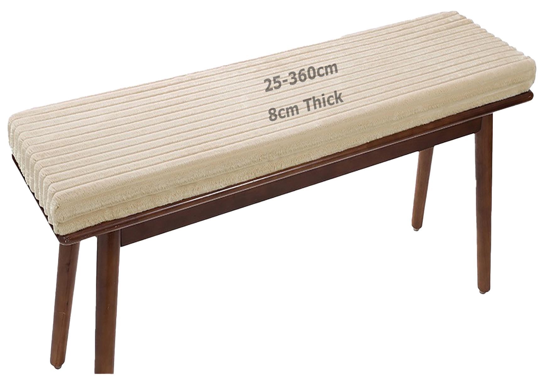 Coussin capitonné 8cm d'épaisseur pour assise de chaise longue de jardin