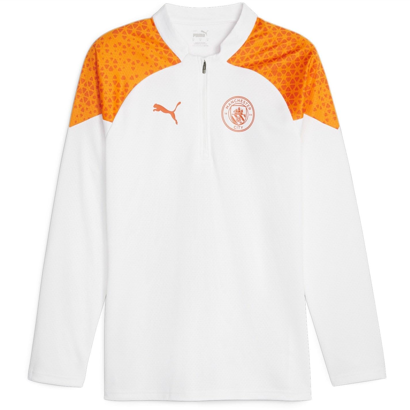 PUMA Manchester City Training 1/4 Zip Top 23/24 Season - White - Size: XL